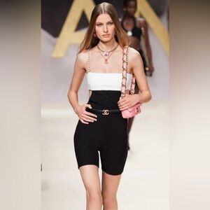 CHANEL runway Chic Black Women's romper